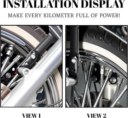 2" Front Fender Lift Bracket Adjustable Front Fender Lift for 16"-20" Wheel Compatible with Harley Sportster Iron 883 1200 Forty Eight XL1200X Seventy Two 2003-2020, Replacement for 59712-07A in Kuwait