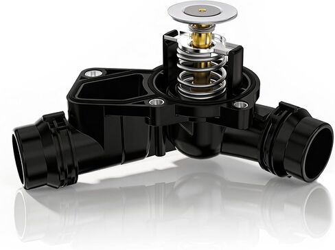 Engine Coolant Thermostat Housing Assembly with Sensor Compatible with BMW X3 X5 320i 325i 330i 525i 530i E39 E46, Replaces 1531437040 11537509227 in Kuwait