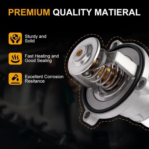 ROADFAR Engine Coolant Thermostat 902-817 11537586885 Fit For BMW 545i 550i 645Ci 740i 745i 745Li 750i 750Li 760i 760Li X5 X6 Thermostat Housing Assembly in Saudi Arabia