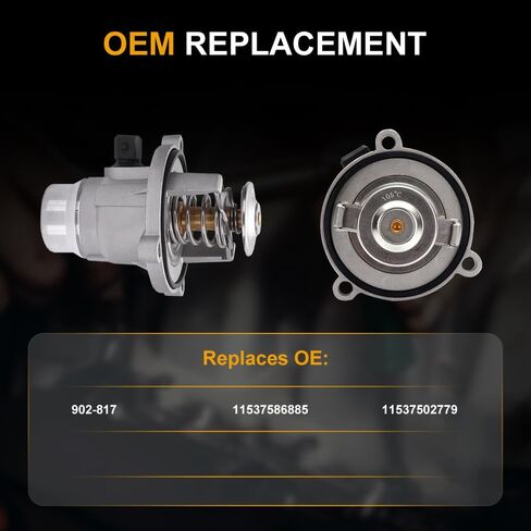 ROADFAR Engine Coolant Thermostat 902-817 11537586885 Fit For BMW 545i 550i 645Ci 740i 745i 745Li 750i 750Li 760i 760Li X5 X6 Thermostat Housing Assembly in Saudi Arabia