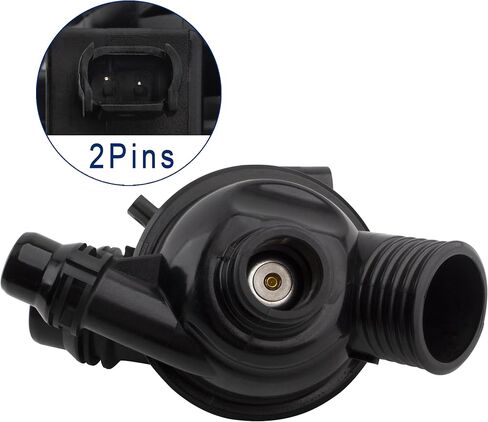 BOXI Engine Coolant Thermostat Housing Assembly with Sensor Fits for BMW 120i 316i 318i 2007-2013 / 118i 320i 2006-2013 / 520i 2003-2010 / 116i 2007-2011 RWD/Replaces 11537552403 11538671515 in Saudi Arabia