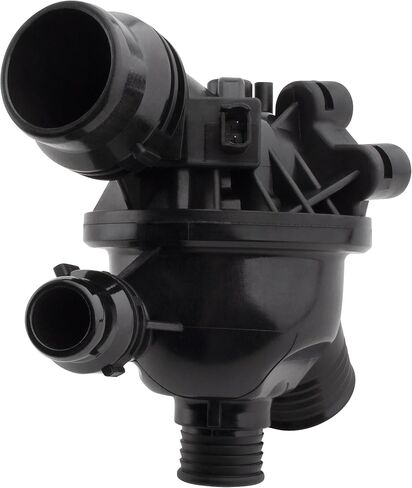 BOXI Engine Coolant Thermostat Housing Assembly with Sensor Fits for BMW 120i 316i 318i 2007-2013 / 118i 320i 2006-2013 / 520i 2003-2010 / 116i 2007-2011 RWD/Replaces 11537552403 11538671515 in Saudi Arabia