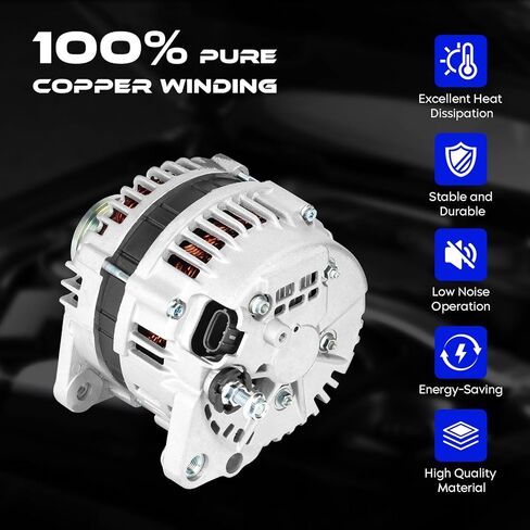 11119 New Alternator 2.5 2.5L for Nissan Frontier 2005-2019, for Suzuki Equator 2.5 2.5L 2009-2012, Replace 400-44118 AHI0116 LR1110-724 in Saudi Arabia