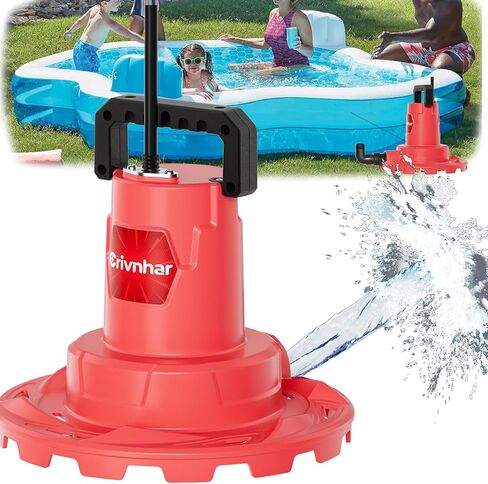 Crivnhar Water Pump for Milwaukee M18 18V Battery, 1/6 HP Sump Pump Cover with 16.5ft Power Cord, 1320GPH Water Removal for Pool, Water Beds, Garden Shower, Puddle(No Battery) in Kuwait