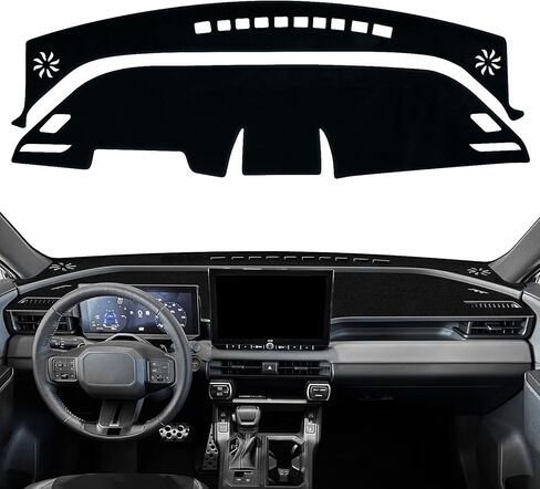 Dash Cover for Toyota RAV4 2026 Dashboard Cover Mat Sunshade No Glare UV Rays Protector Nonslip Interior Pad Accessories (Black Edge) in Kuwait