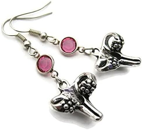 Ovary Birthstone Earrings, Personalized OBGYN Earrings, Feminist, Female Anatomy Gift in Kuwait