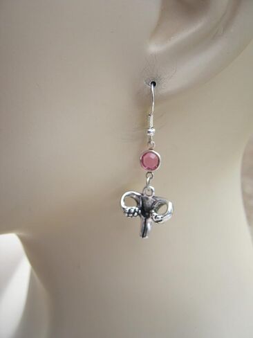 Ovary Birthstone Earrings, Personalized OBGYN Earrings, Feminist, Female Anatomy Gift in Kuwait