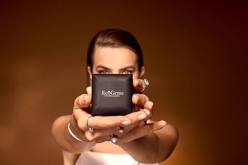 EcoGems Lab Grown Gemstone & Diamond Pendant Necklace – Emerald Cut, 18K White Gold Plated Silver – 16/18 Inch Adjustable Chain – Color Options – Gift Box in Kuwait