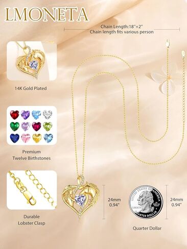 14K Gold Horse and Cowgirl Necklace for Women,Heart Birthstone Pendant,Western Cowgirl Jewelry Valentine's Day Birthday Gifts for Equestrian Enthusiast and Country Style Lovers in Saudi Arabia