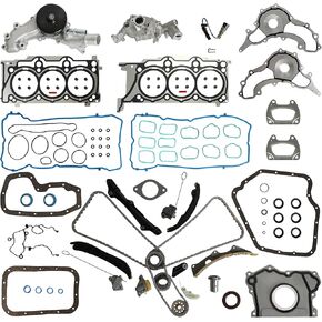 Pentastar 3.6 Overhaul Rebuild Kit With Timing Chain Kit Oil & Water Pump Fit For Ram 1500 Jeep Grand Cherokee Wrangler Dodge Grand Caravan Charger Durango Chrysler 300 200 3.6L V6 2011-2015 in Kuwait