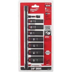 Milwaukee Electric Tool 8 Piece 3/8"" Drive Deep Metric in Kuwait