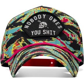 Combat Iron Men’s Weekender Snapback Cap – Waterproof, Lightweight, Adjustable Fit – Nobody Owes You Patch – Vice Tiger Stripe Camo in Kuwait