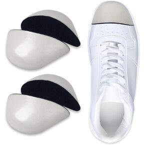 حشوات الأحذية للأحذية الفضفاضة، وسادة أصابع مطورة للأحذية الكبيرة جدًا | منع انزلاق الكعب | اجعل الأحذية أصغر حجمًا وتناسب النساء والرجال. (رمادي، M: حذاء أكبر من نصف إلى مقاس واحد) in Kuwait