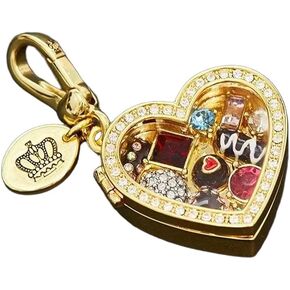 Enamel Chocolate Box Keychain - Gemstone Heart Locket Pendant Key Ring with Openable Design, Sweet Gift for Her in Saudi Arabia