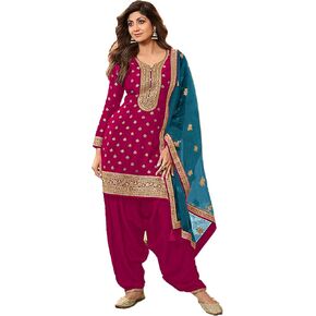 STELLACOUTURE indian punjabi salwar kameez ready to wear patiyala dhoti style wedding party suit for women 2871-O in Kuwait