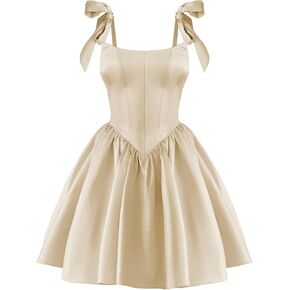 فساتين العودة للوطن لعام 2026 للمراهقين من الساتان والأشرطة السباغيتي فستان قصير مشد على شكل حرف a قصير للحفلات الراقصة in Kuwait