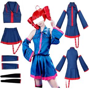 Ladies' Blue Uniform, Blue Dress, Halloween Costume Set in Saudi Arabia
