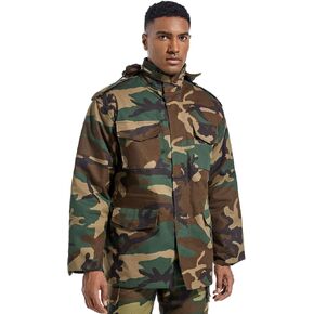 Men's Tactical M65 Field Jacket - Military Coat with Removable Hood, Fully Lined, Adjustable Waist & 4-Pocket Design in Saudi Arabia