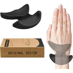 مسند معصم مريح للفأرة، دعم معصم الفأرة باليد اليمنى، انزلاق سلس، تصميم منحني مريح للألعاب والمكتب والكمبيوتر والكمبيوتر المحمول - أسود in Kuwait