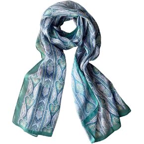 الأزياء وشاح الأزهار سلسلة ليوبارد الشيفون وشاح التفاف محض in Kuwait