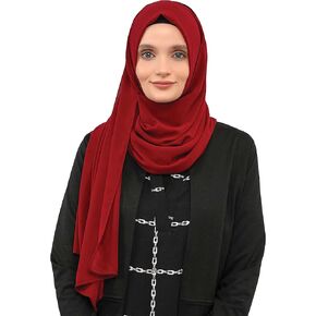 شال شيفون فوري بتصميم عائشة للنساء، عمامة متواضعة، غطاء رأس للحجاب، جاهز للارتداء، حجاب نسائي in Kuwait