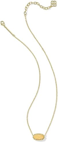 Kendra Scott Elisa Pendant Necklace for Women, Fashion Jewelry, 14k Gold-Plated, Citrus Opal in Saudi Arabia
