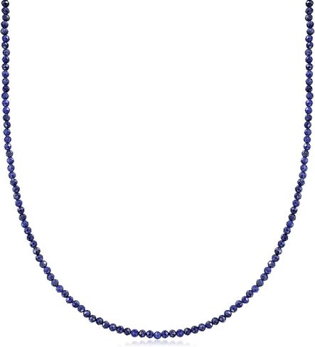 Ross-Simons 3-3.5mm Lapis Bead Necklace With 18kt Gold Over Sterling. 18 inches in Saudi Arabia