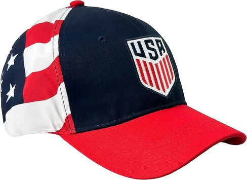 Icon Sports U.S. Soccer Cap, USA Adjustable Flag Cap Blue in Saudi Arabia