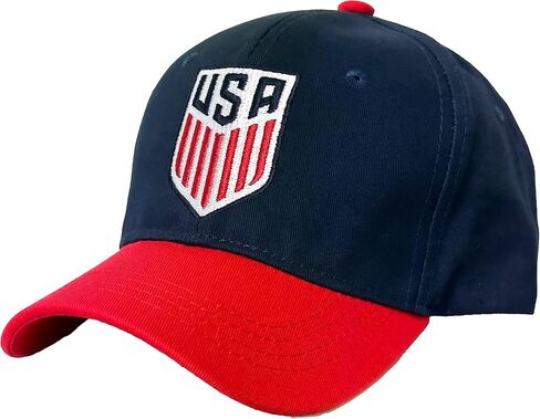 Icon Sports U.S. Soccer Cap, USA Adjustable Flag Cap Blue in Saudi Arabia