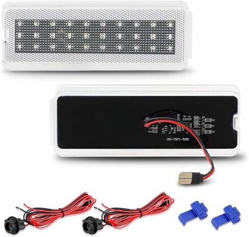 مصابيح باب LED من Bestview RGB متوافقة مع Ford F250 F350 F450 F550 SuperDuty 1999-2007/Excursion 2000-2005، مجموعة مصابيح لوحة الباب الداخلية ذات 16 لونًا مكونة من قطعتين in Saudi Arabia