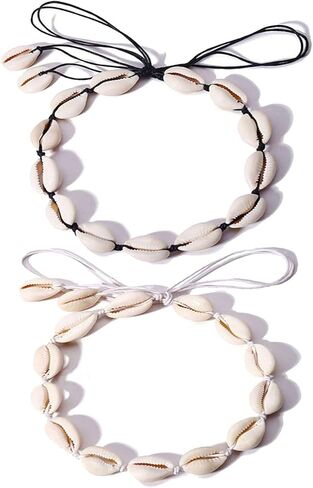 Cowrie Shell Choker Necklace for Women and Men Handmade Sea Shell Necklace Summer Beach Boho Jewelry Set in Saudi Arabia