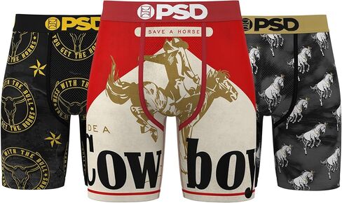 PSD Underwear Men's High Noon Boxer Brief 3 Pack, Multi, XXL in Saudi Arabia