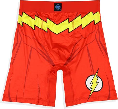 ملابس داخلية INTIMO DC Comics The Flash Boxer للرجال بشعار البطل الخارق ملابس داخلية ملائمة تمامًا in Kuwait