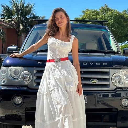 Red Leather Belt for Women, Western Cowgirls Belts Ladies Y2K Country Waist Belt for Pants Jeans Dress Cowboy Cowgirls Belt in Kuwait