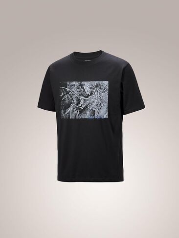 حذاء Arc'teryx Kragg قطن Lithographica SS للرجال | قميص تسلق قطني ثقيل الوزن بأكمام قصيرة in Kuwait