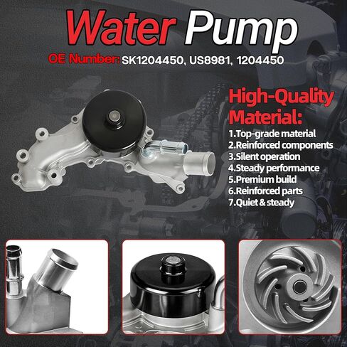 Pentastar 3.6 Overhaul Rebuild Kit With Timing Chain Kit Oil & Water Pump Fit For Ram 1500 Jeep Grand Cherokee Wrangler Dodge Grand Caravan Charger Durango Chrysler 300 200 3.6L V6 2011-2015 in Kuwait