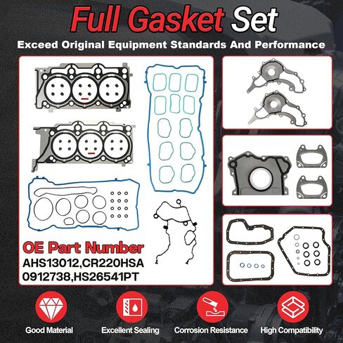 Pentastar 3.6 Overhaul Rebuild Kit With Timing Chain Kit Oil & Water Pump Fit For Ram 1500 Jeep Grand Cherokee Wrangler Dodge Grand Caravan Charger Durango Chrysler 300 200 3.6L V6 2011-2015 in Kuwait
