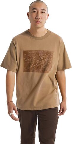 حذاء Arc'teryx Kragg قطن Lithographica SS للرجال | قميص تسلق قطني ثقيل الوزن بأكمام قصيرة in Kuwait