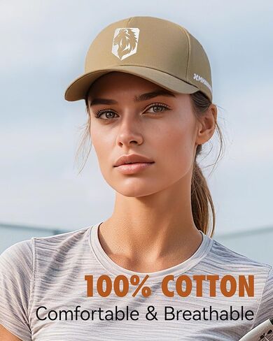 قبعة بيسبول للجنسين، قبعة كلاسيكية منخفضة المظهر، قبعات جولف للأب قابلة للتعديل للرجال والنساء، كاكي in Kuwait