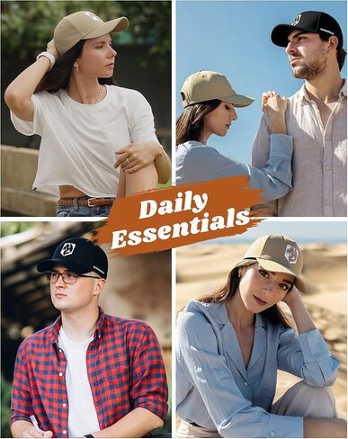 قبعة بيسبول للجنسين، قبعة كلاسيكية منخفضة المظهر، قبعات جولف للأب قابلة للتعديل للرجال والنساء، كاكي in Kuwait