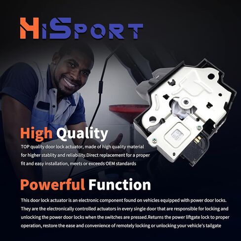 محرك قفل غطاء صندوق السيارة الخلفي من HiSport متوافق مع Lexus ES350 2007-2012 4 أبواب 3.5L V6 لاستبدال 64600-33140 6460033140 in Saudi Arabia