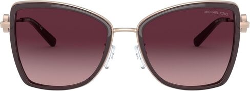 Michael Kors MK1067B Corsica Sunglasses, Rose Gold/Cordovan/Burgundy Gradient, 55 mm in Saudi Arabia