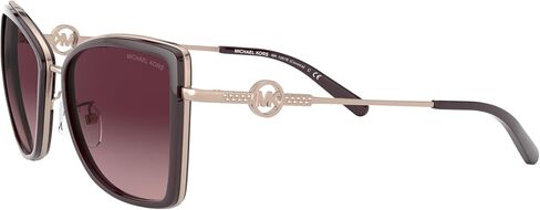 Michael Kors MK1067B Corsica Sunglasses, Rose Gold/Cordovan/Burgundy Gradient, 55 mm in Saudi Arabia