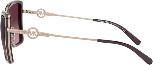 Michael Kors MK1067B Corsica Sunglasses, Rose Gold/Cordovan/Burgundy Gradient, 55 mm in Saudi Arabia