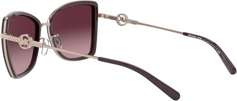 Michael Kors MK1067B Corsica Sunglasses, Rose Gold/Cordovan/Burgundy Gradient, 55 mm in Saudi Arabia