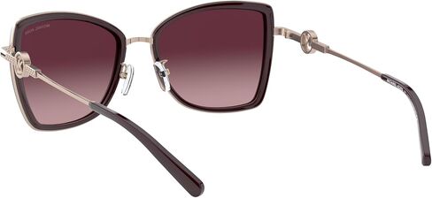 Michael Kors MK1067B Corsica Sunglasses, Rose Gold/Cordovan/Burgundy Gradient, 55 mm in Saudi Arabia