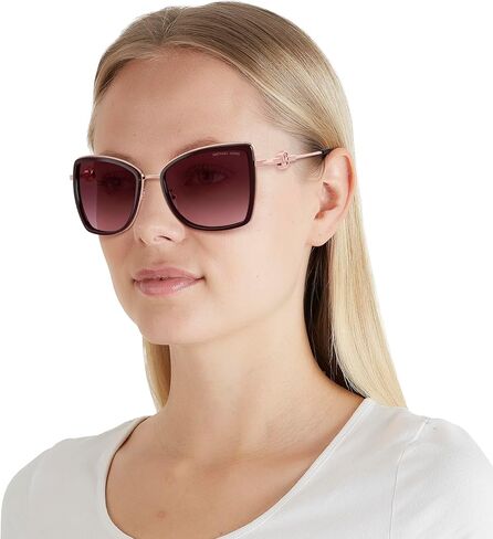 Michael Kors MK1067B Corsica Sunglasses, Rose Gold/Cordovan/Burgundy Gradient, 55 mm in Saudi Arabia