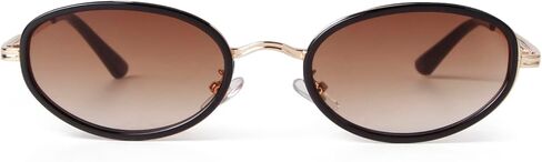 ADE WU Trendy Oval Sunglasses 90s Retro Chic Oval Shape Sunnies in Saudi Arabia