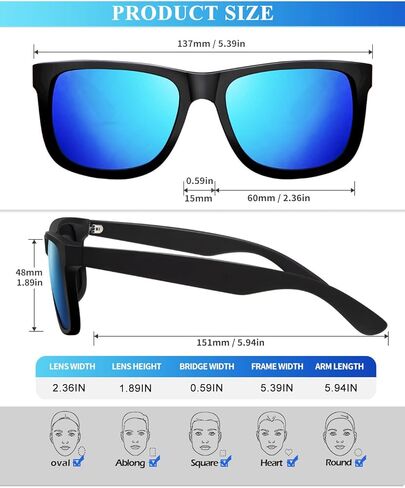 KALIYADI Mens Polarized + Stylish Sunglasses, Better in Bundle! in Saudi Arabia