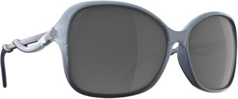 Spy Optic Women's Fiona Butterfly Sunglasses, Translucent Stone Blue Gray Fade, 63mm in Saudi Arabia